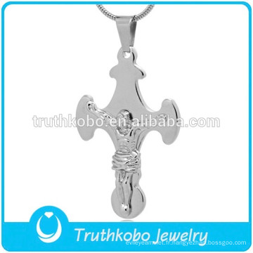 Haute Qualité Grand Pendentif Croix pour Chaîne Collier En Acier Inoxydable 316 Jésus Prière Saint Benoît Crucifix Croix Collier